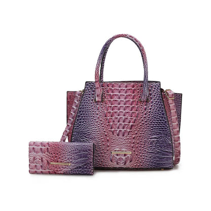 Miriam Croc Tote Bag and Set by MKF Collection by Mia K.