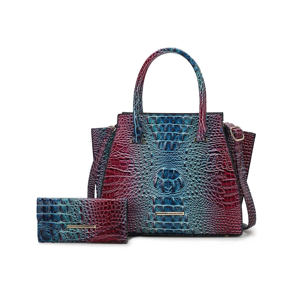 Miriam Croc Tote Bag and Set by MKF Collection by Mia K.