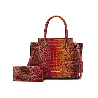 Miriam Croc Tote Bag and Set by MKF Collection by Mia K.