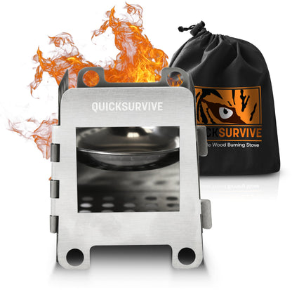 Portable Mini Foldable Wood Burning Survival Stove by Quick Survive