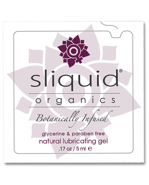 Sliquid Organics Natural Lubricating Gel - .17 oz Pillow by Fearless Play