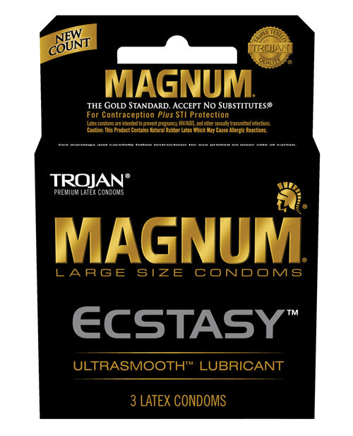 Trojan Magnum Ecstasy Condoms - Box of 3 by Fearless Play