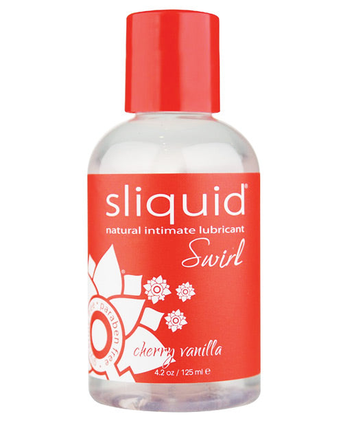 Sliquid Naturals Swirl Lubricant - 4.2 oz  Cherry Vanilla by Fearless Play