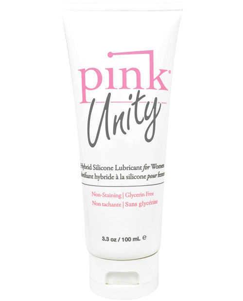 Pink Unity Hybrid Silicone Based Lubricant - 3.3 oz Tube by Fearless Play