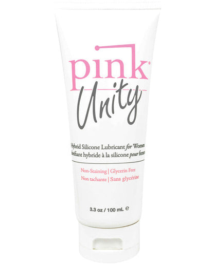 Pink Unity Hybrid Silicone Based Lubricant - 3.3 oz Tube by Fearless Play