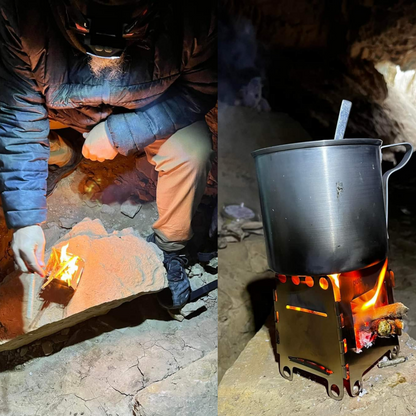 Portable Mini Foldable Wood Burning Survival Stove by Quick Survive