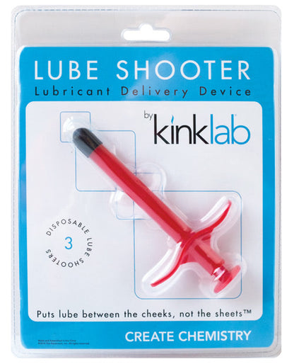 KinkLab Lube Shooter - Red by Fearless Play