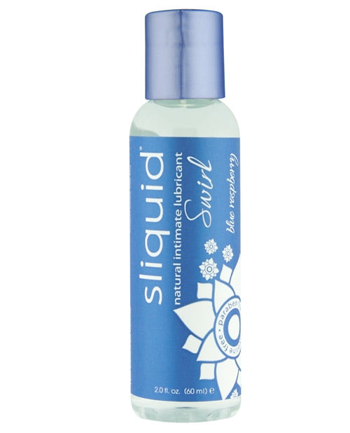 Sliquid Naturals Swirl Lubricant - 2 oz Blue Raspberry by Fearless Play