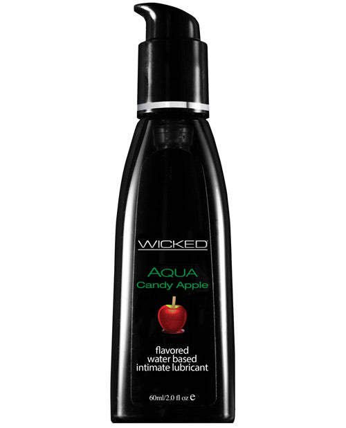 Wicked Sensual Care Aqua Water Based Lubricant - 2 oz Candy Apple by Fearless Play