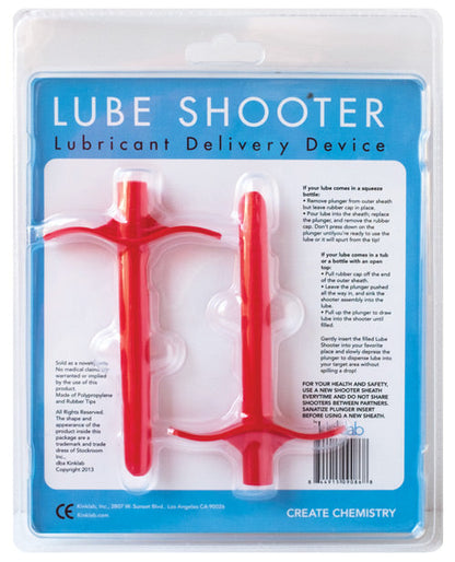 KinkLab Lube Shooter - Red by Fearless Play