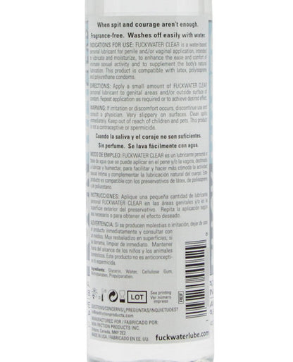 Fuck Water Clear H2O - 16 oz Bottle by Fearless Play