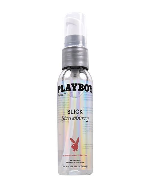 Playboy Pleasure Slick Lubricant -  2 oz Strawberry by Fearless Play