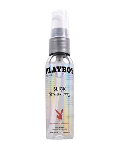 Playboy Pleasure Slick Lubricant -  2 oz Strawberry by Fearless Play