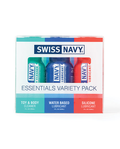 Swiss Navy Essentials Variety Pack of 3 - 1 oz by Fearless Play