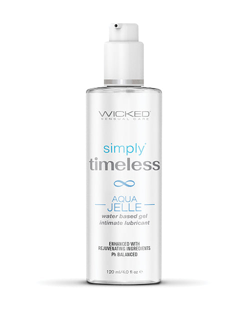 Wicked Sensual Care Simply Timeless Aqua Jelle Water Based Lubricant - 4 oz by Fearless Play