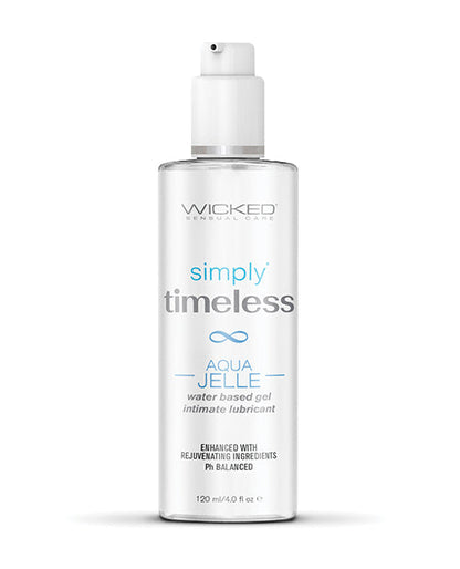 Wicked Sensual Care Simply Timeless Aqua Jelle Water Based Lubricant - 4 oz by Fearless Play