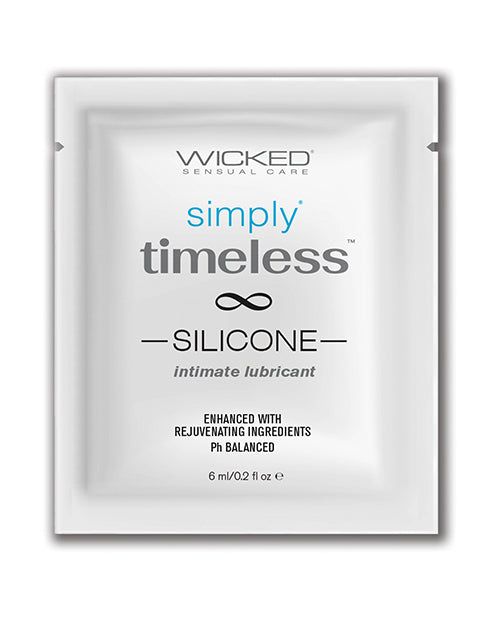 Wicked Sensual Care Simply Timeless Silicone Lubricant - .2 oz by Fearless Play