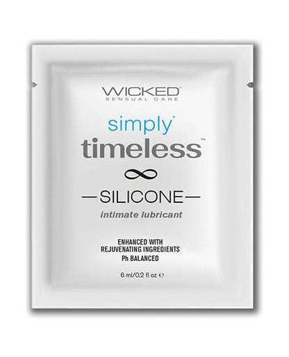 Wicked Sensual Care Simply Timeless Silicone Lubricant - .2 oz by Fearless Play