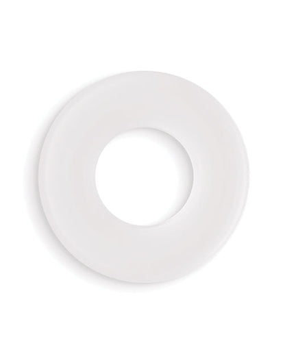 Firefly Glow in the Dark Bubble Cock Ring - Medium, White by Fearless Play