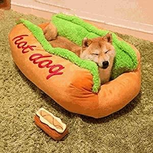 Hot Dog Shaped Pet Bed by Furr Baby Gifts