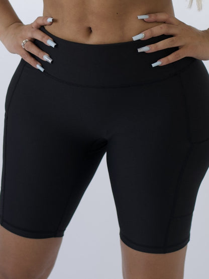 Pristine Pocket Biker Shorts | CLASSIC BLACK by Obsession Shapewear