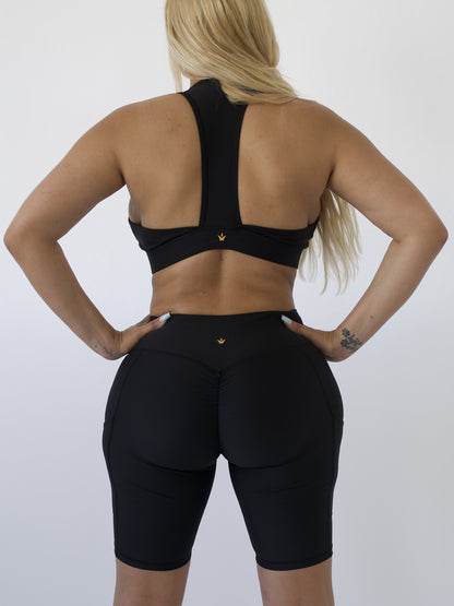 Pristine Pocket Biker Shorts | CLASSIC BLACK by Obsession Shapewear