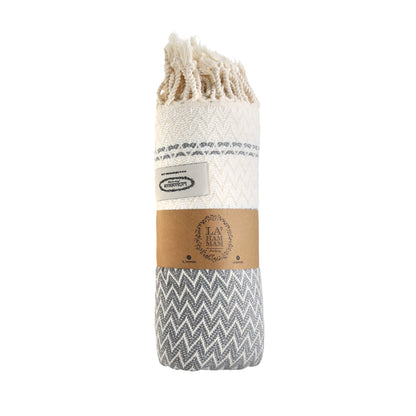 Mevly Peshtemal Cotton Peshtemal Throw Blanket by La'Hammam