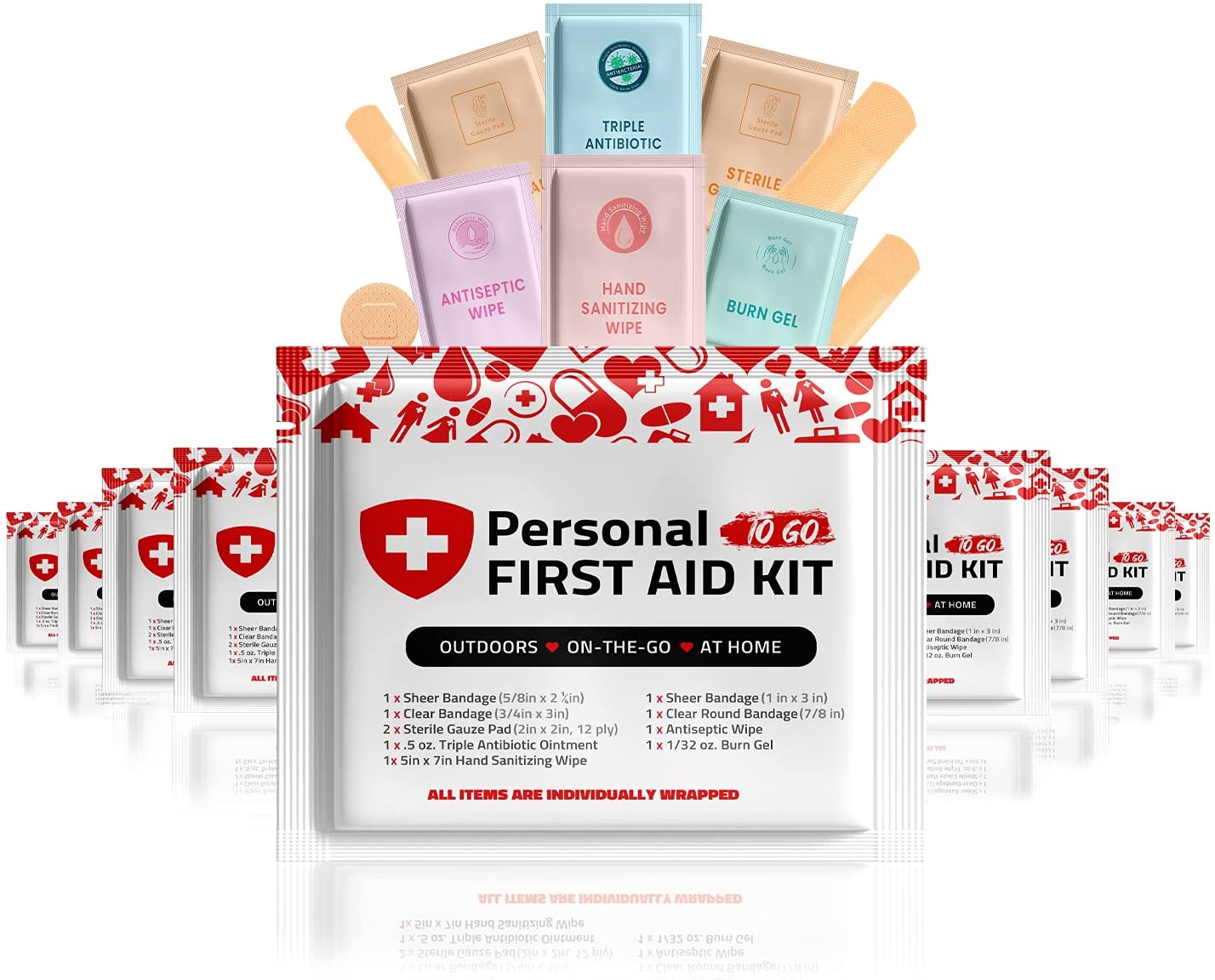 Portable Travel Size First Aid Kit - 10 Pack by Skincareheaven