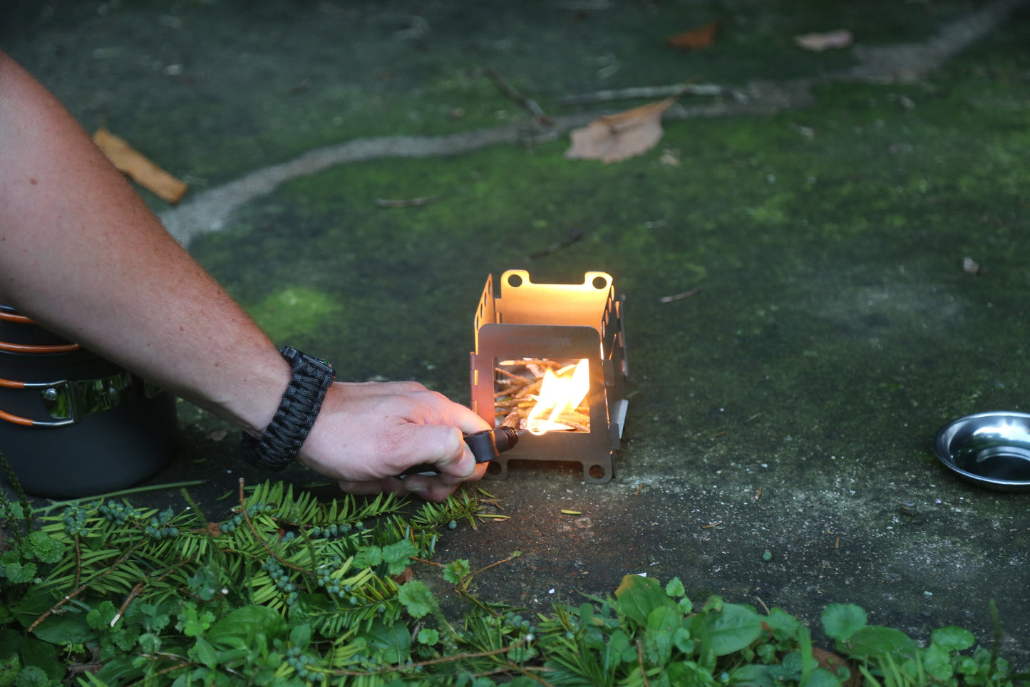 Portable Mini Foldable Wood Burning Survival Stove by Quick Survive