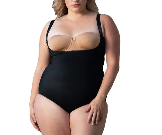 InstantFigure Plus Size Undersbust Brief with adj Bra Straps WBBS009C by InstantFigure - InstaSlim - InstantRecoveryMD