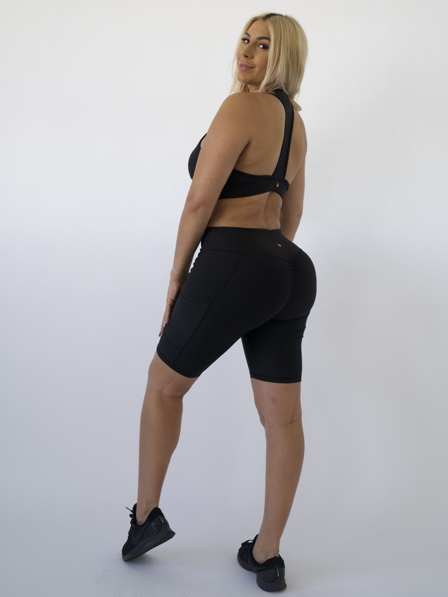 Pristine Pocket Biker Shorts | CLASSIC BLACK by Obsession Shapewear