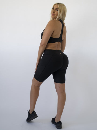 Pristine Pocket Biker Shorts | CLASSIC BLACK by Obsession Shapewear