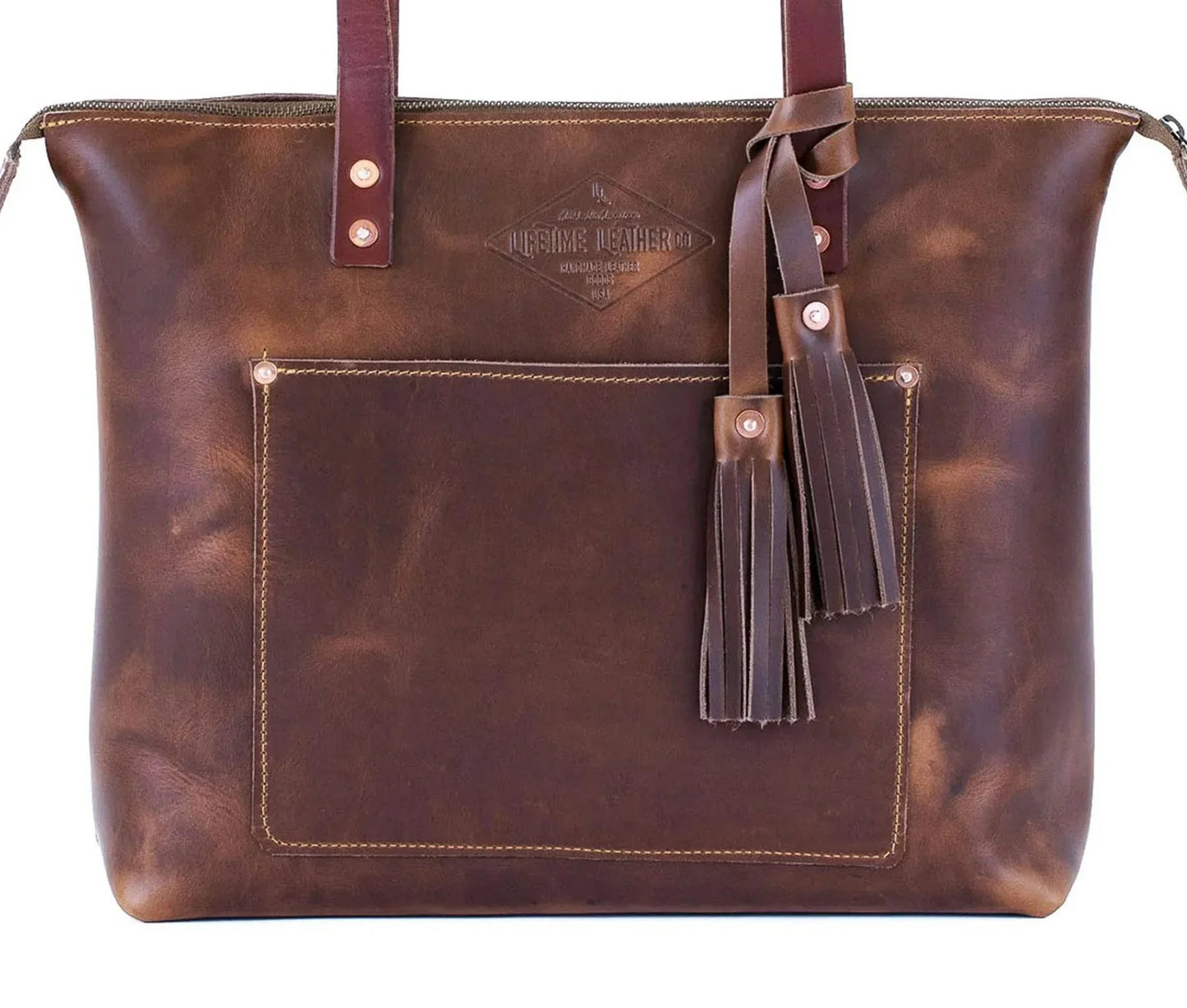 Lifetime Zippered Tote by Lifetime Leather Co