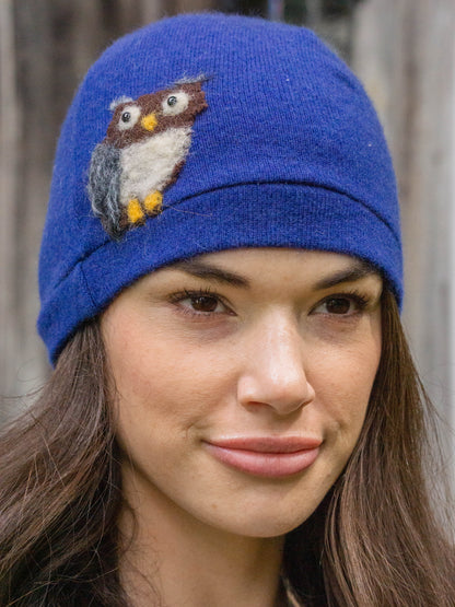 Owl Cashmere Hat - Adult/Big Kid by Ash & Rose