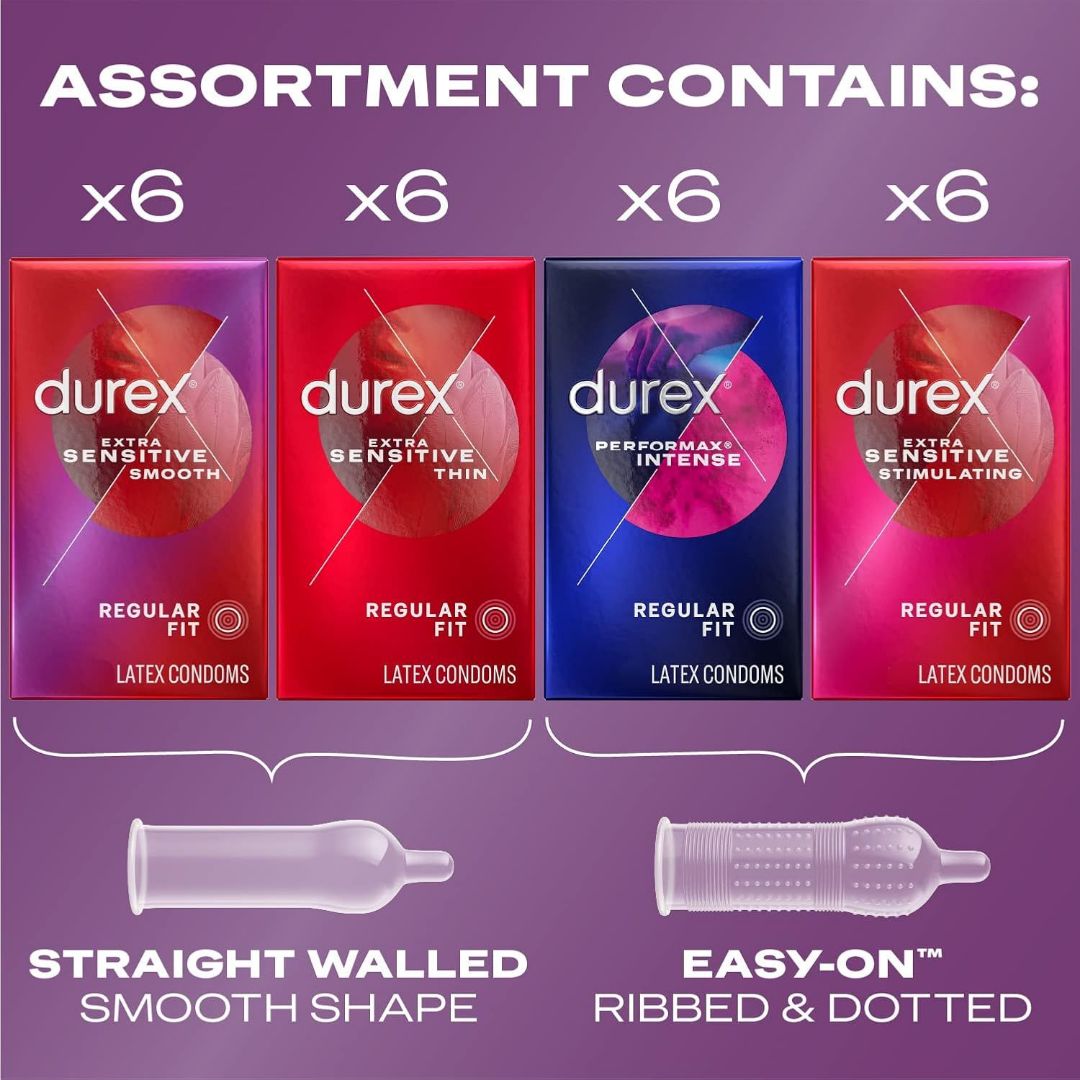 Durex Pleasure Pack Assorted Condoms