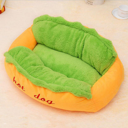 Hot Dog Shaped Pet Bed by Furr Baby Gifts