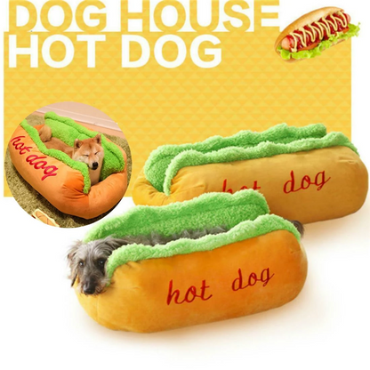 Hot Dog Shaped Pet Bed by Furr Baby Gifts