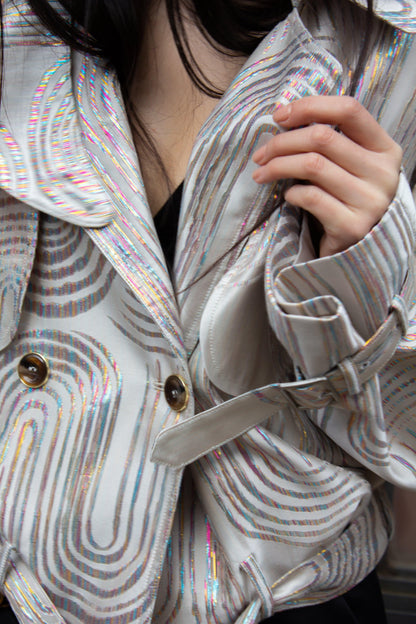 Jacqueline Bomber Jacket in Beige by Le Réussi®