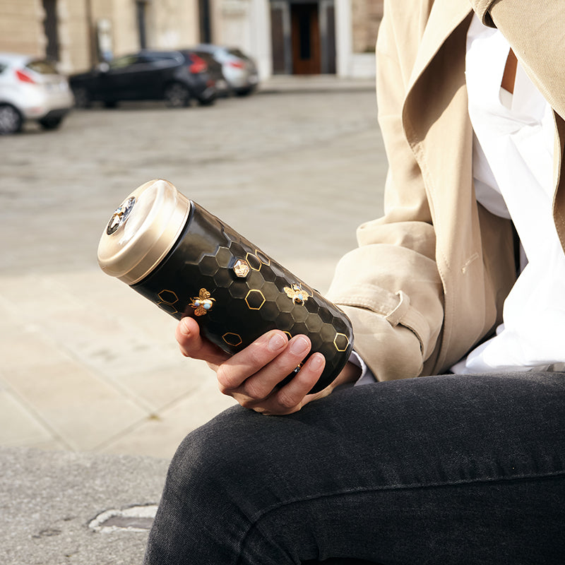 Honey Bee Travel Mug with Crystals by ACERA LIVEN