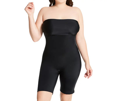 InstantFigure Plus Size Strapless Bandeau Bodyshorts open gusset WBS011C by InstantFigure - InstaSlim - InstantRecoveryMD