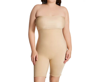 InstantFigure Plus Size Strapless Bandeau Bodyshorts open gusset WBS011C by InstantFigure - InstaSlim - InstantRecoveryMD