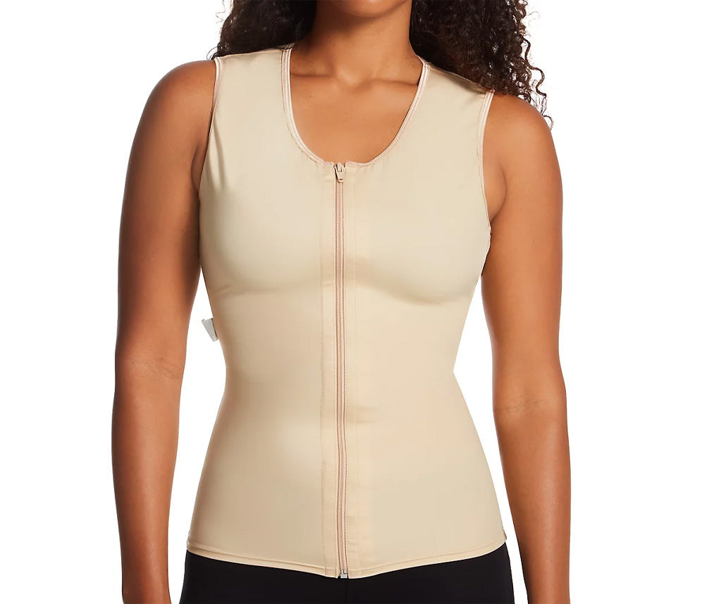 InstantRecovery High Compression Front Zip Up Vest MD209 by InstantFigure - InstaSlim - InstantRecoveryMD