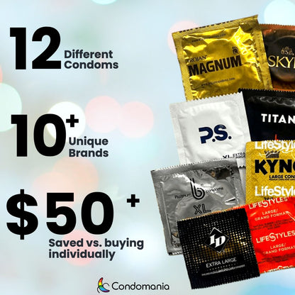 Large Size Condom Sampler