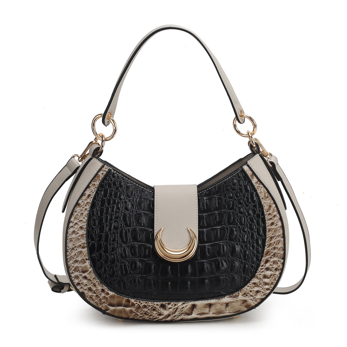 Jain Croc-Embossed Shoulder Bag by MKF Collection by Mia K.