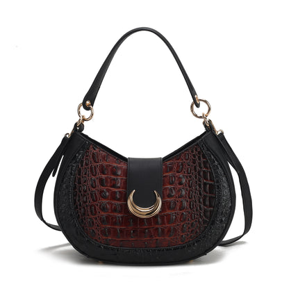 Jain Croc-Embossed Shoulder Bag by MKF Collection by Mia K.