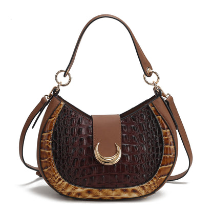 Jain Croc-Embossed Shoulder Bag by MKF Collection by Mia K.