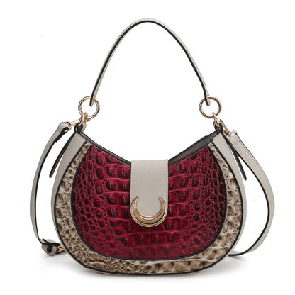 Jain Croc-Embossed Shoulder Bag by MKF Collection by Mia K.