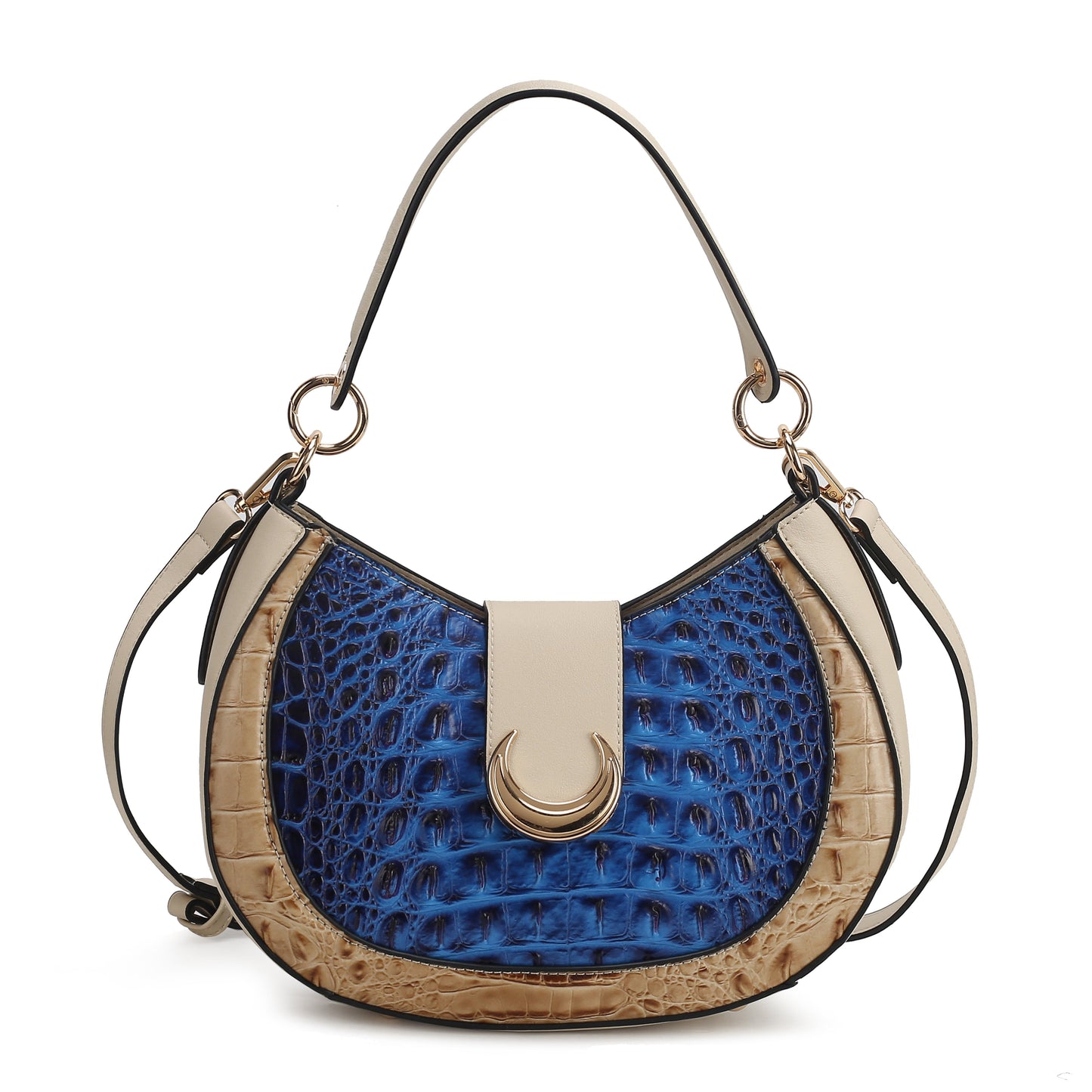 Jain Croc-Embossed Shoulder Bag by MKF Collection by Mia K.