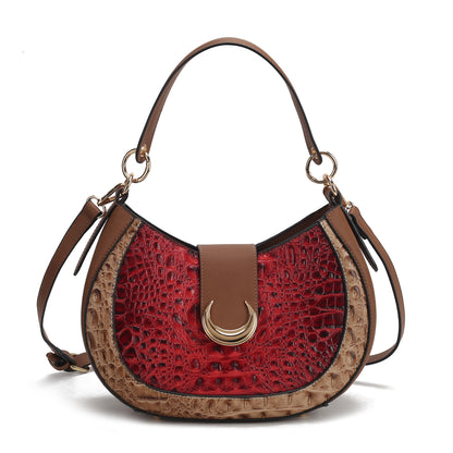 Jain Croc-Embossed Shoulder Bag by MKF Collection by Mia K.