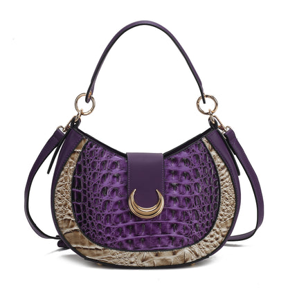 Jain Croc-Embossed Shoulder Bag by MKF Collection by Mia K.